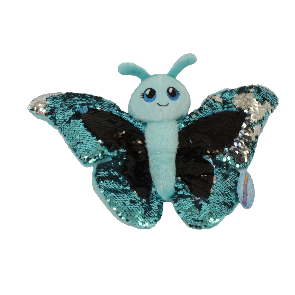 Adventure Planet Stuffed Sparkle Blue Morpho Butterfly 12" for sale online 