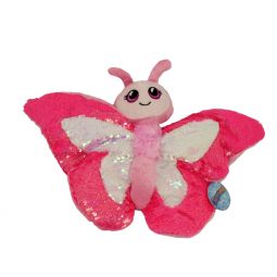 Adventure Planet Sequinimals Plush - BUTTERFLY (Sequin - Pink & White) (10 inch)