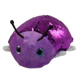 Adventure Planet Sequinimals Plush - LADYBUG (Sequin - Purple & Black) (10 inch)