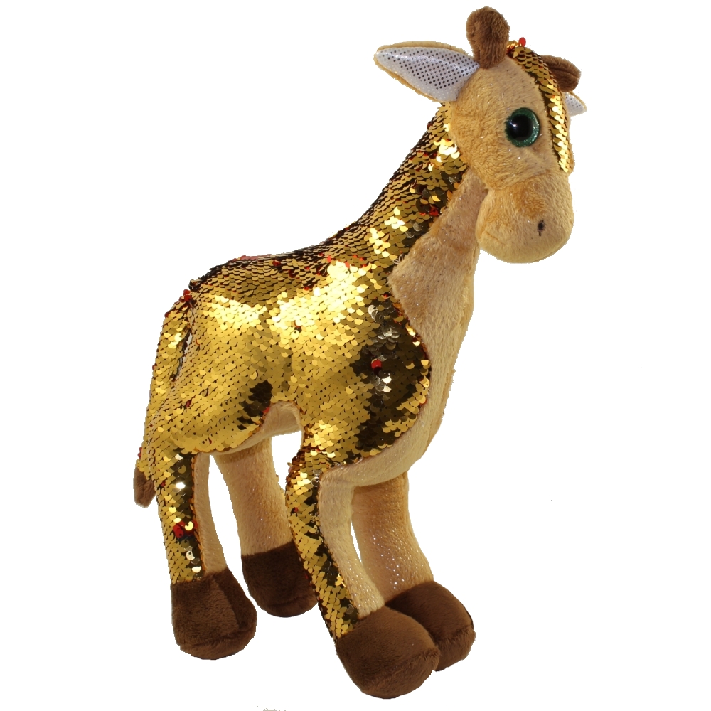 Adventure Planet Sequinimals Plush - GIRAFFE (Sequin - Gold & Red) (15 inch)