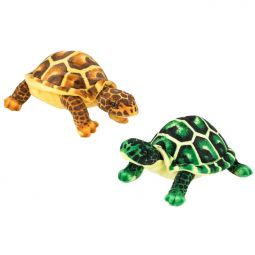 Adventure Planet Plush - SET OF 2 TURTLES (Brown & Green)( 10.5 inch )