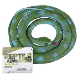 Rhode Island Novelty - Reptile Adventure Planet - RUBBER PALM VIPER SNAKE (48 inch)
