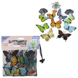 Rhode Island Novelty - BUTTERFLY ADVENTURE MESH BAG PLAY SET (12 Pieces)