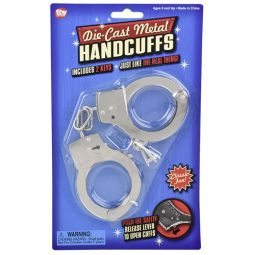 Rhode Island Novelty - HANDCUFFS [Die-Cast Metal] (Includes 2 Keys)
