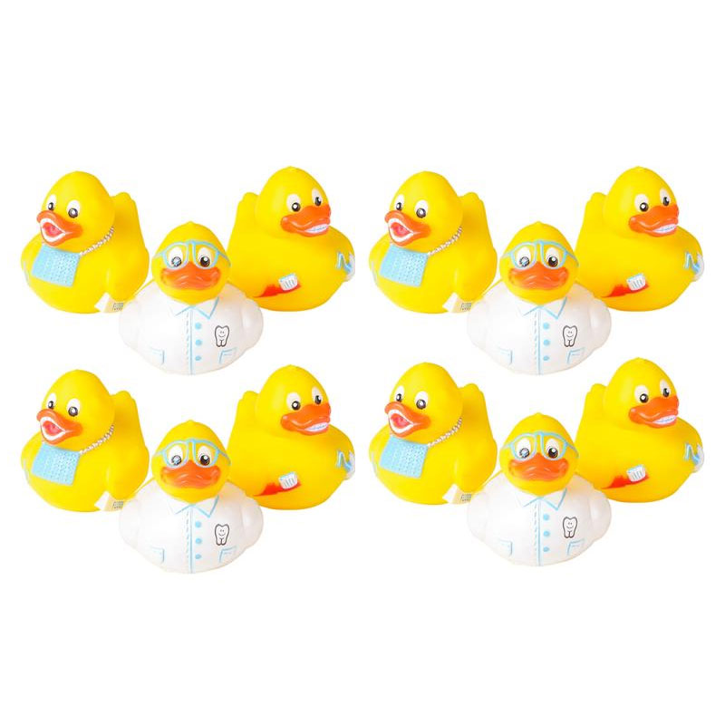 Rhode Island Novelty - Rubber Ducks - DENTAL DUCKIES (1 Dozen)