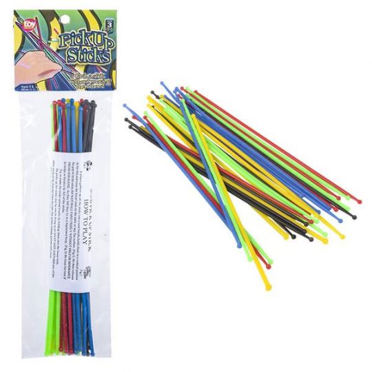 31 Pieces PICK-UP STICKS 7 inch 1 Pack Rhode Island Novelty Toys - New 