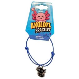 Rhode Island Novelty - AXOLOTL CORD BRACELET w/ CHARM [Blue Cord](7 inches)