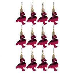 Generic Value Plush - FLIP SEQUIN FLAMINGO KEYCHAINS (1 Dozen)(Pink & Silver - 4 inch)