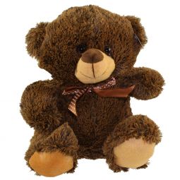 Nanco Plush - Fuzzy Bear - DARK BROWN (11 inch)