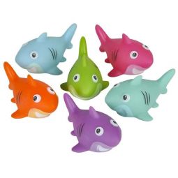 Rhode Island Novelty - Rubber Bath Toys - SHARKS (Set of 6 Styles)