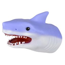 Rhode Island Novelty - STRETCHY SHARK HAND PUPPET [Blue] (6 inch)