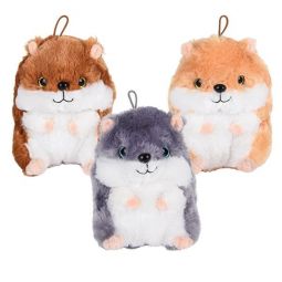 Adventure Planet Plush - SET OF 3 HAMSTERS (Brown, Tan & Grey)(7 inch)