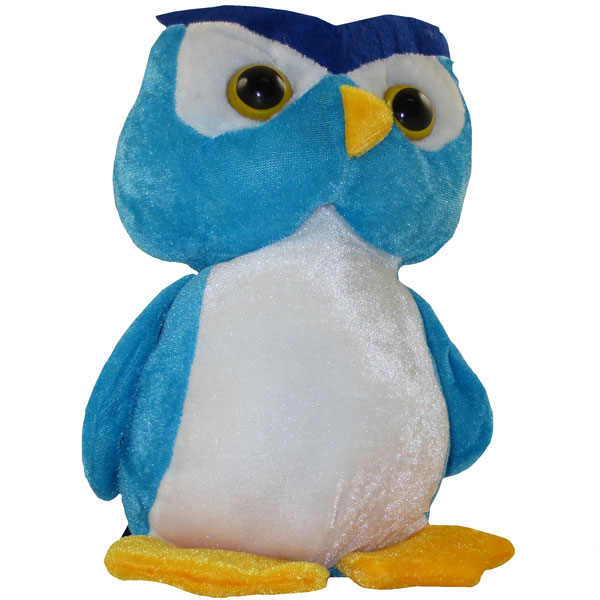 Generic Value Plush - HOOTER OWL (BLUE) (Small - 9 inches)