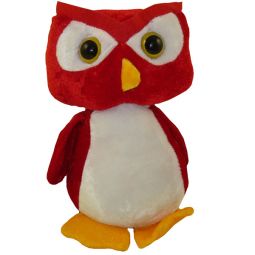 Generic Value Plush - HOOTER OWL (RED) (Small - 9 inches)