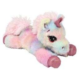 Generic Value Plush - LAYING SUGAR UNICORN (Pink Horn - 12 inches)(Multicolored)