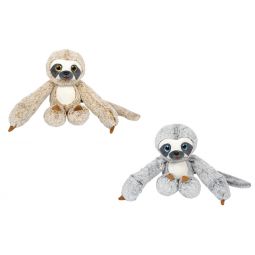 Adventure Planet Plushes - SET OF 2 NATURAL SLOTHS (Brown & Gray)(7.5 inch)