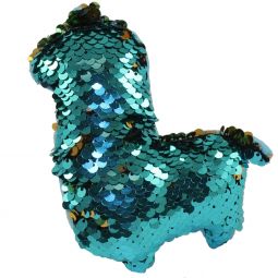 Rhode Island Novelty - Flip Sequin Plush - ALPACA (Sequin - Blue & Gold)(6 inch)