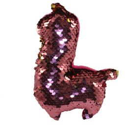 Rhode Island Novelty - Flip Sequin Plush - ALPACA (Sequin - Pink & Gold)(6 inch)