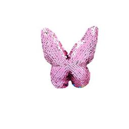 Rhode Island Novelty - Flip Sequin Plush - BUTTERFLY (Sequin - Pink & Multicolored) (5 inch)