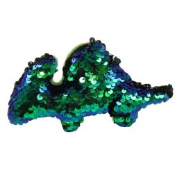 Rhode Island Novelty - Flip Sequin Plush - DINOSAUR (Sequin - Blue/Green & Black)(5 inch)