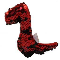 Rhode Island Novelty - Flip Sequin Plush - DINOSAUR (Sequin - Red & Black)(5 inch)