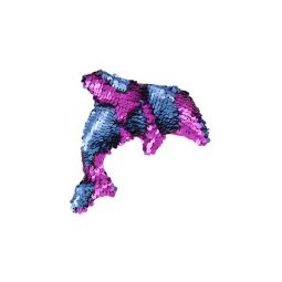 Rhode Island Novelty - Flip Sequin Plush - DOLPHIN (Sequin - Purple & Blue Silver) (6 inch) Rhode Island Novelty - Flip Sequin Plush - DOLPHIN (Sequin - Purple & Blue Silver) (6 inch)