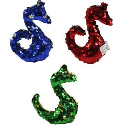 Rhode Island Novelty - Flip Sequin Plushes - SET OF 3 DRAGONS (Green, Blue & Red)(5 inch)