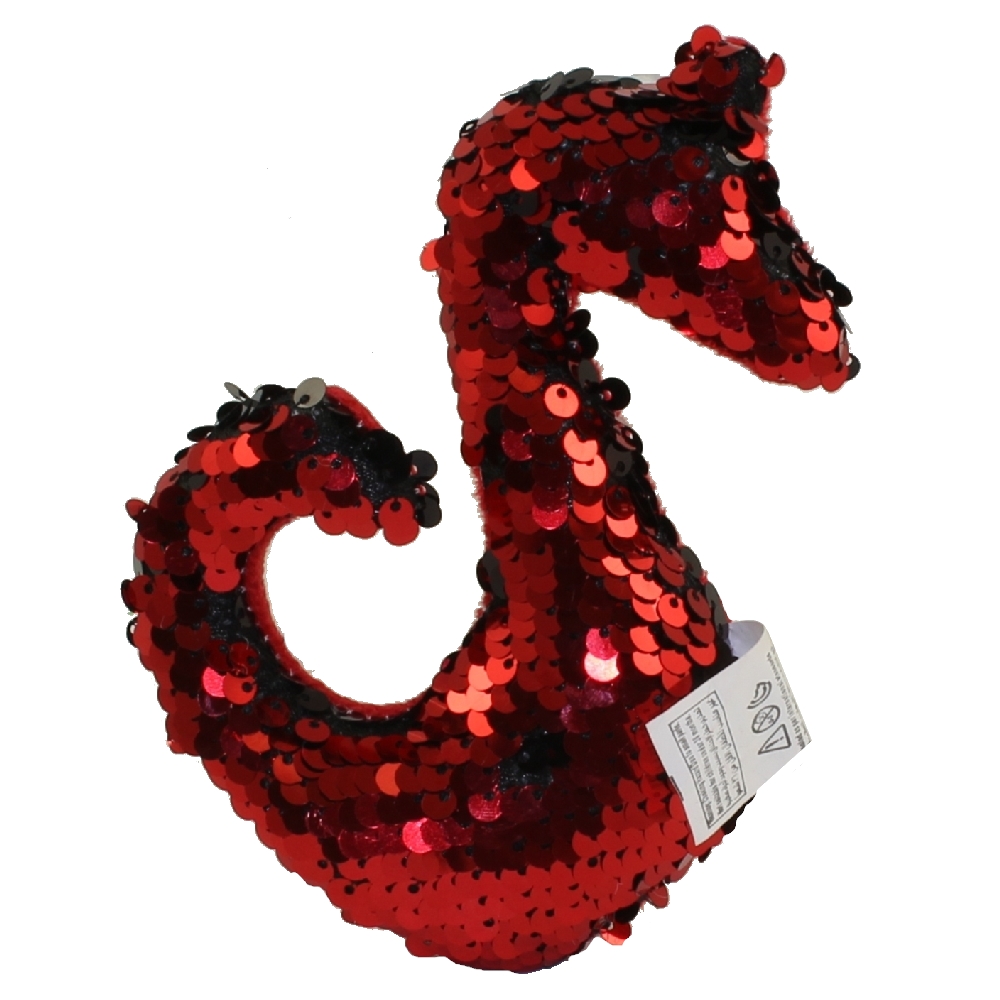 Rhode Island Novelty - Flip Sequin Plush - DRAGON (Sequin - Red & Black)(5 inch)