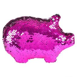 Rhode Island Novelty - Flip Sequin Plush - PIG (Sequin - Pink & Silver) (6 inch)