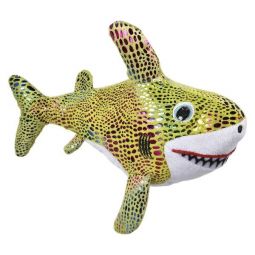 Adventure Planet Multicolored Sequin Plush - SHARK (Green)(8 inch)