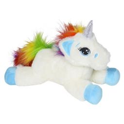 Adventure Planet Plush - LAYING UNICORN ( BLUE - 13 inch )