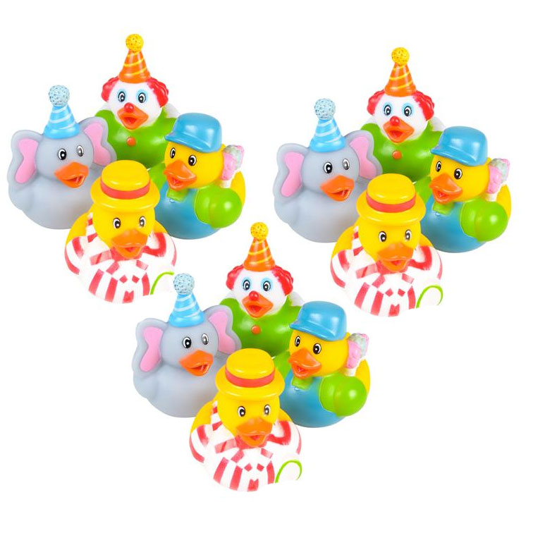 Rhode Island Novelty - Rubber Ducks - CARNIVAL DUCKIES (1 Dozen)