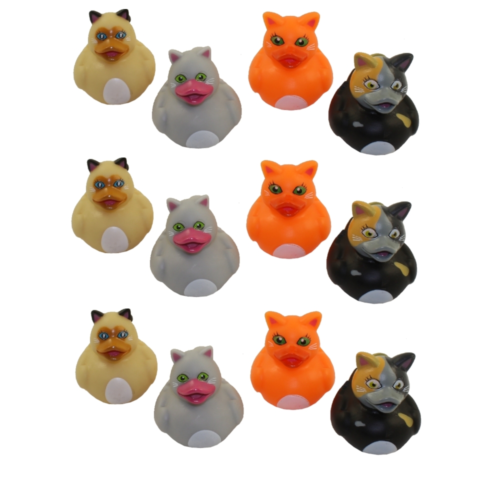 Rhode Island Novelty - Rubber Ducks - CATS (1 Dozen)
