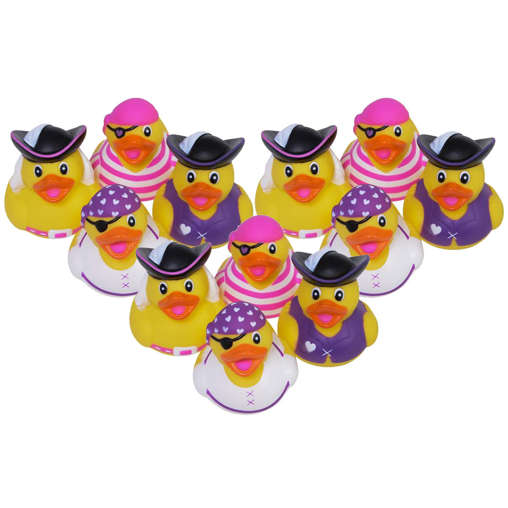 Rhode Island Novelty - Rubber Ducks - GIRLY PIRATE DUCKS (1 Dozen)