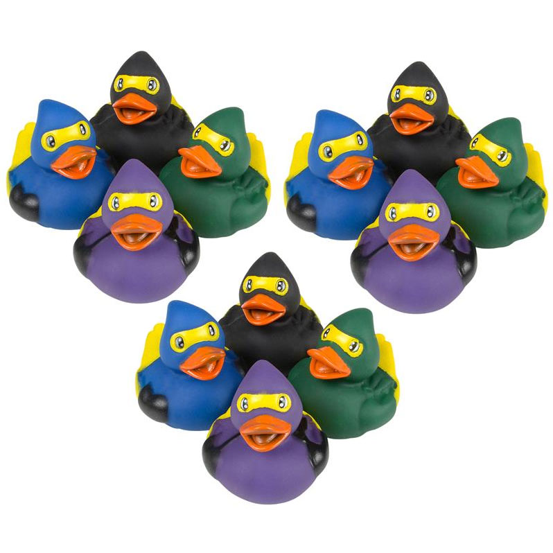 Rhode Island Novelty - Rubber Ducks - NINJA DUCKIES (1 Dozen)