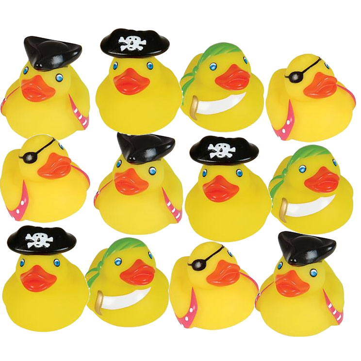 Rhode Island Novelty - Rubber Ducks - PIRATE DUCKIES (1 Dozen)