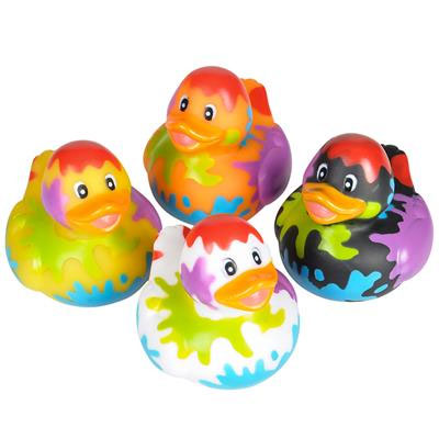 Rhode Island Novelty - Rubber Ducks - SPLAT DUCKIES (Set of 4 Styles)