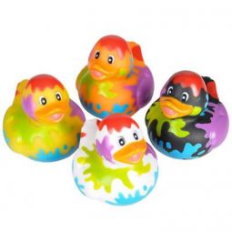 Rhode Island Novelty - Rubber Ducks - SPLAT DUCKIES (Set of 4 Styles)