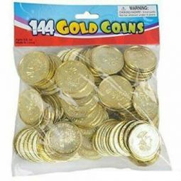 Rhode Island Novelty - Play Money - GOLD COINS (144 Pieces)