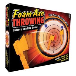 Rhode Island Novelty - FOAM AXE THROWING GAME (2 Foam Axes, Folding Target & Bag)