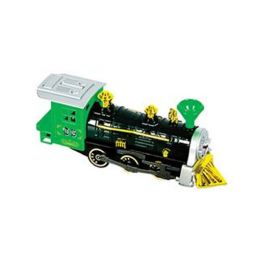 Rhode Island Novelty - Pull Back Die-Cast Metal Vehicle - LOCOMOTIVE TRAIN (Green)(7 inch)