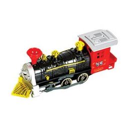 Rhode Island Novelty - Pull Back Die-Cast Metal Vehicle - LOCOMOTIVE TRAIN (Red)(7 inch)