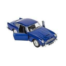 RI Novelty - Pull Back Die-Cast Metal Vehicle - 1963 ASTON MARTIN DB5 (Blue)(5 inch) 1:38 Scale