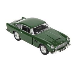 RI Novelty - Pull Back Die-Cast Metal Vehicle - 1963 ASTON MARTIN DB5 (Green)(5 inch) 1:38 Scale