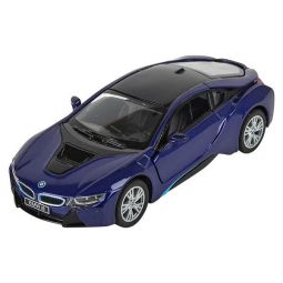 Rhode Island Novelty - Pull Back Die-Cast Metal Vehicle - BMW i8 (Blue - 5 inch) 1:36 Scale