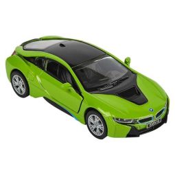 Rhode Island Novelty - Pull Back Die-Cast Metal Vehicle - BMW i8 (Green - 5 inch) 1:36 Scale