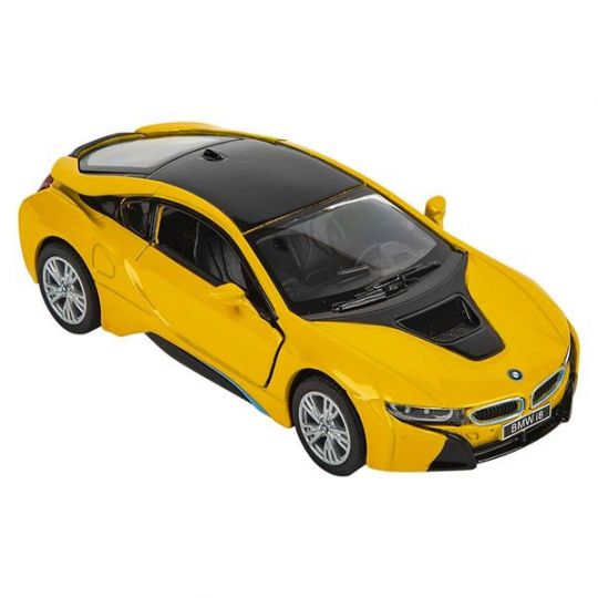Rhode Island Novelty - Pull Back Die-Cast Metal Vehicle - BMW i8 (Yellow -  5 inch) 1:36 Scale:  - Toys, Plush, Trading Cards, Action  Figures & Games online retail store shop sale