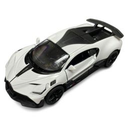 Rhode Island Novelty - Pull Back Die-Cast Metal Vehicle - BUGATTI DIVO [White](5 inch)
