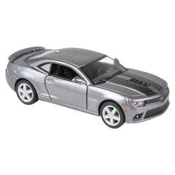 Rhode Island Novelty - Pull Back Die-Cast Metal Vehicle - 2014 CHEVY CAMARO (Silver)(5 inch)