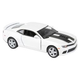 Rhode Island Novelty - Pull Back Die-Cast Metal Vehicle - 2014 CHEVY CAMARO (White)(5 inch)